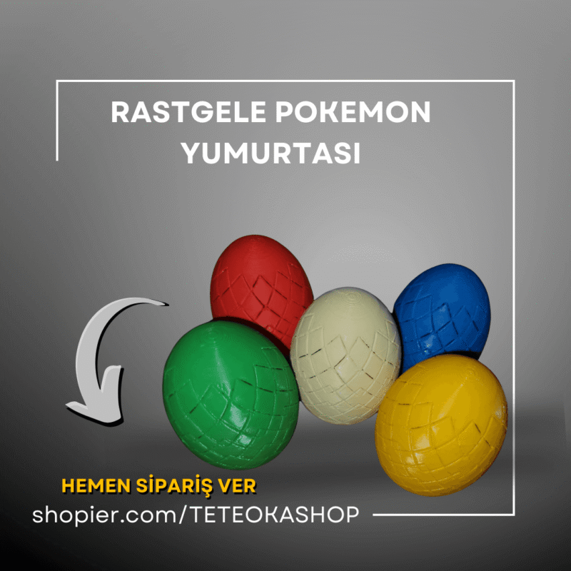 6'lı Dev Pokemon Sürpriz Yumurta Seti - 3D Baskı Figür Koleksiyon Paketi (Pikachu, Charizard ve Daha Fazlası)