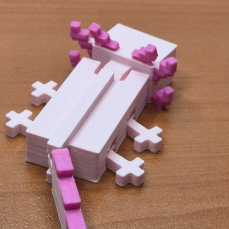 Minecraft Aksolotl 3D Figür Pembe - Görsel 5
