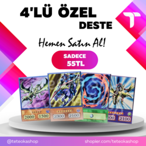 4'lü Özel Deste (Curse Of Dragon, Gaia Dragon Champion, Poly...
