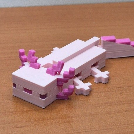 Minecraft Aksolotl 3D Figür Pembe - Görsel 4