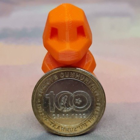 Minimalist Tasarım Pokemon Charmander 4cm'lik Figür - Görsel 4
