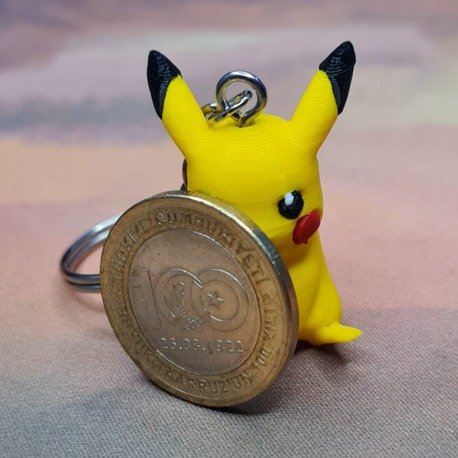 Anahtarlık Pikachu'nun 4cm'lik figürü - Görsel 4