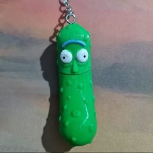 Pickle Rick Anahtarlık  / Turşu rick - Hareketli Ağız 3D