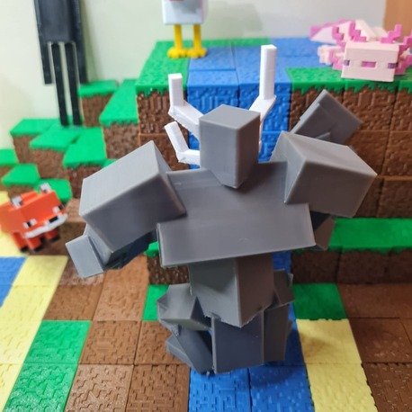 Minecraft Ferrous Wroughtnaut Figür - Gamer Oda Dekoru - Görsel 5
