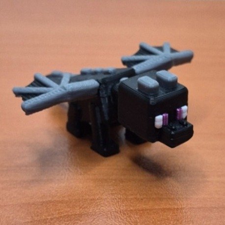 Minecraft Ender Ejderhası 3D Figür
