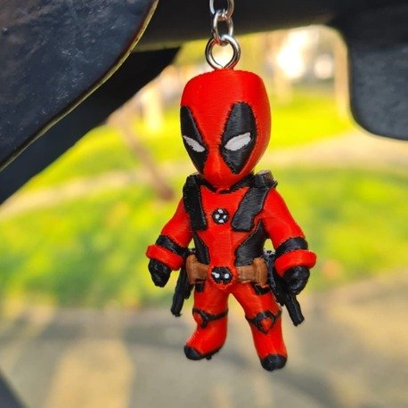 Deadpool Figür Anahtarlık - 3D Anahtarlık