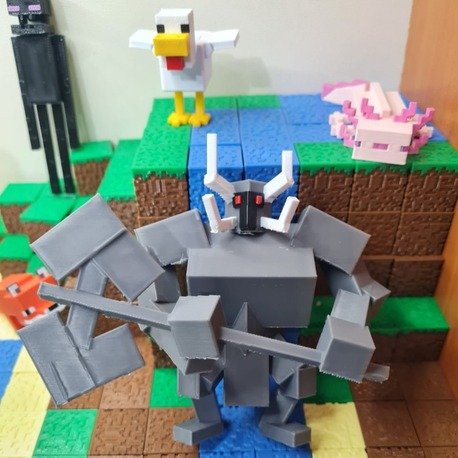 Minecraft Ferrous Wroughtnaut Figür - Gamer Oda Dekoru - Görsel 2