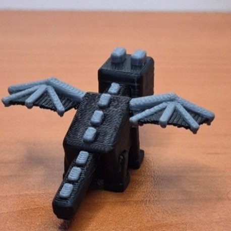Minecraft Ender Ejderhası 3D Figür - Görsel 5