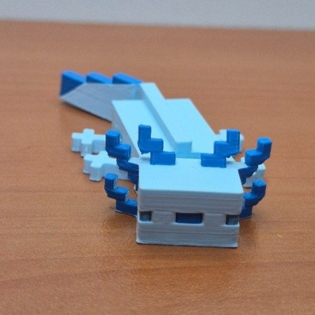 Minecraft Aksolotl 3D Figür Mavi - Görsel 2