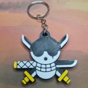 One Piece Roronoa Zoro Korsan Bayrağı Anahtarlık