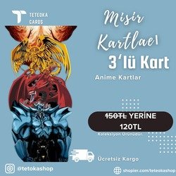 Mısır Kartları 3'lü Anime Kart